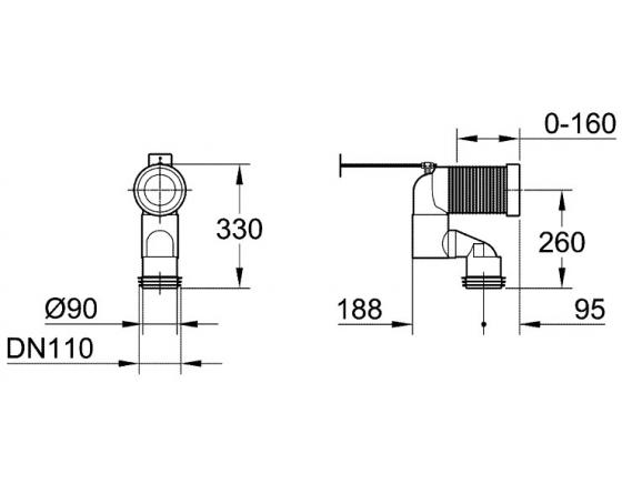 [39551000] Cale de déport 5 cm pour Sentinel R30