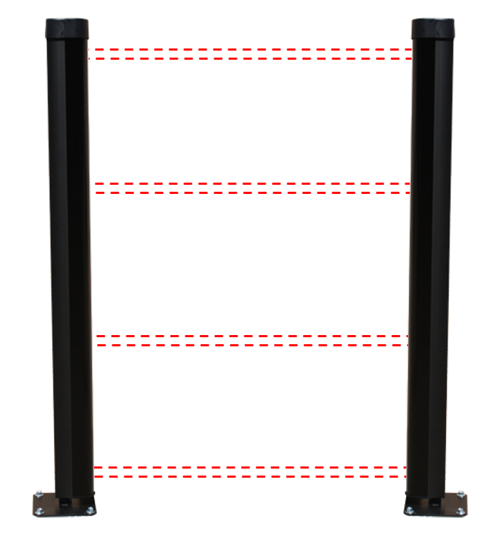 Colonne filaire  Elite II - 2m - 1x6E - 0 à 100m