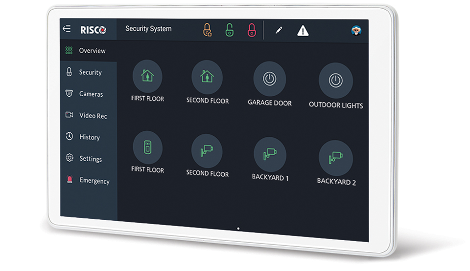 RisControl ZWaze+. Clavier tactile 8"