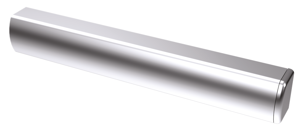 Goulotte aluminium 1 mètre + capuchon de finition
