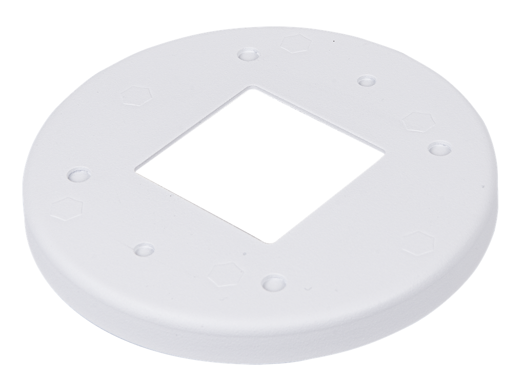 Adapting Plate for 3.5" Electrical Octagon Box, Single Gang Box
