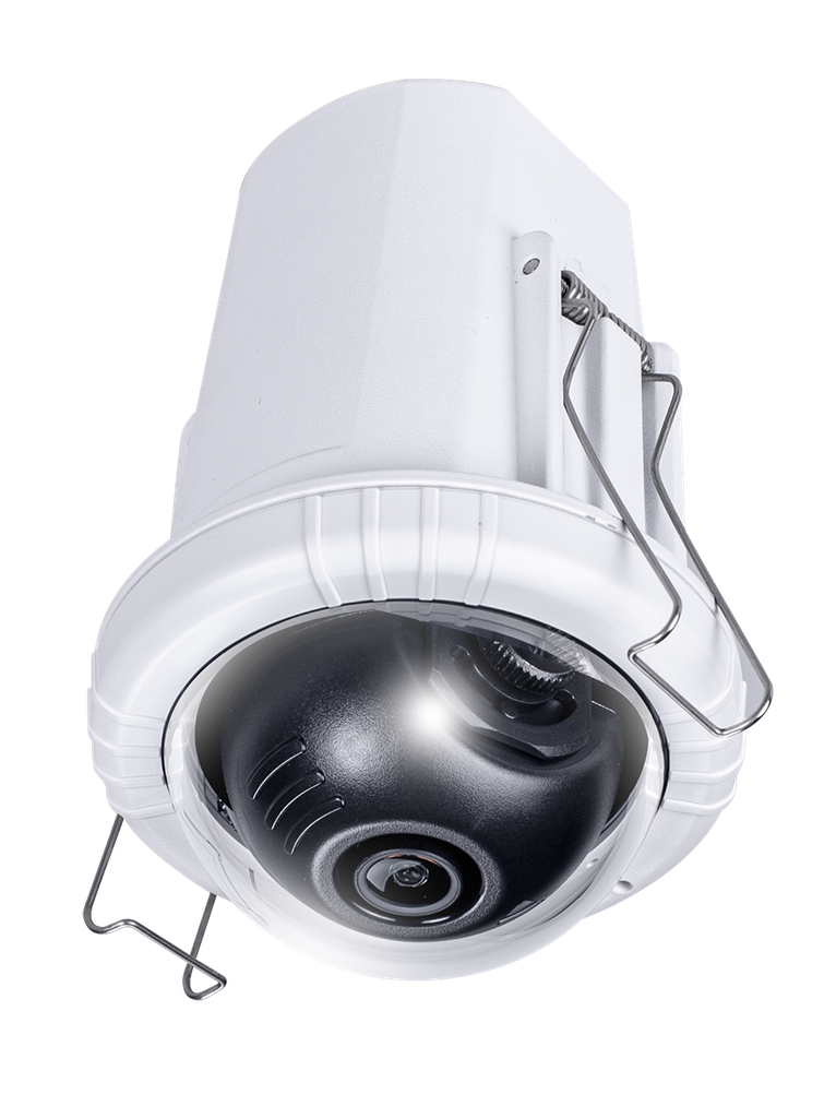 Recessed design dome,5M 30fps, H.265/H.264/MJPEG