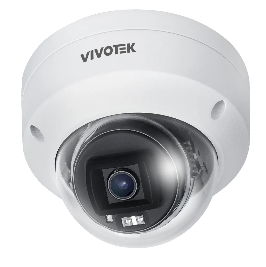 [FD9380-HV-V2] AI Outdoor Dome, 5M 30fps, H.265/H.264/MJPEG, f2.8mm fixed focal lens, D/N, IR 30m, WDR Pro, Smart VCA, Two-way audio and Alarm I/O 1/1, PoE/DC, MicroSD/SDHC/SDXC, Working Temperature: -30° C ~ 60°C (-22°F ~ 140°F )