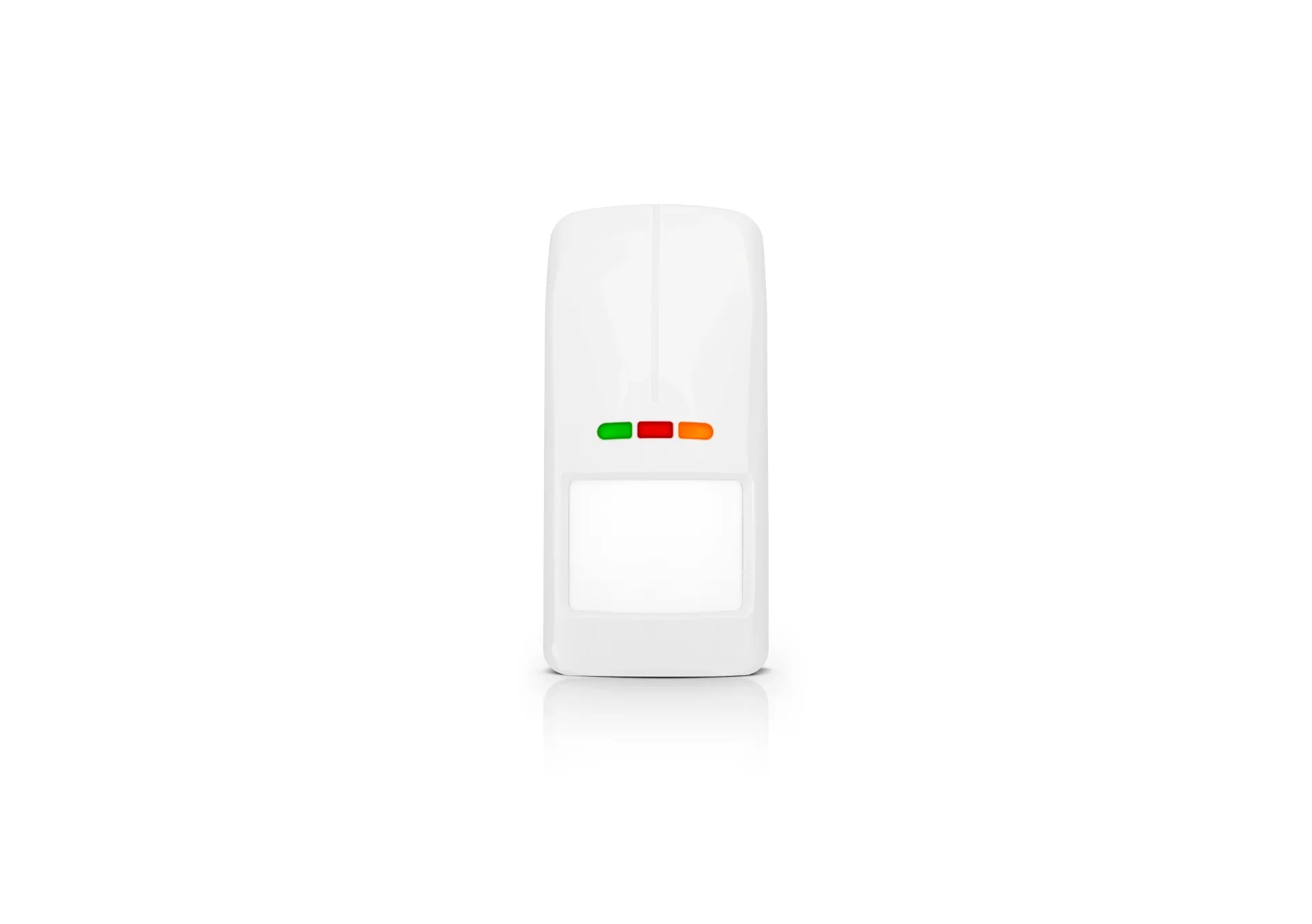 Détecteur de mouvement extérieur sans fil à double technologie PIR + MW (IP-54), détecteur de jour et de nuit intégré, sans BRACKET (blanc)