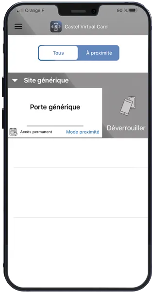 [VIRTUAL CARD] Castel virtual card - accès sur les lecteurs Bluetooth