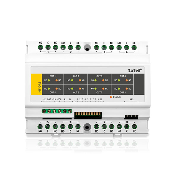 [INT-ORS] Module d'extension de sortie sur rail DIN (8 sorties relais pour un contrôle direct de 230V)
