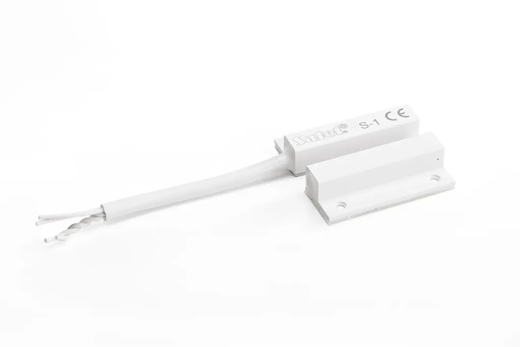 Contact magnétique de surface avec boucle d'inviolabilité (blanc)