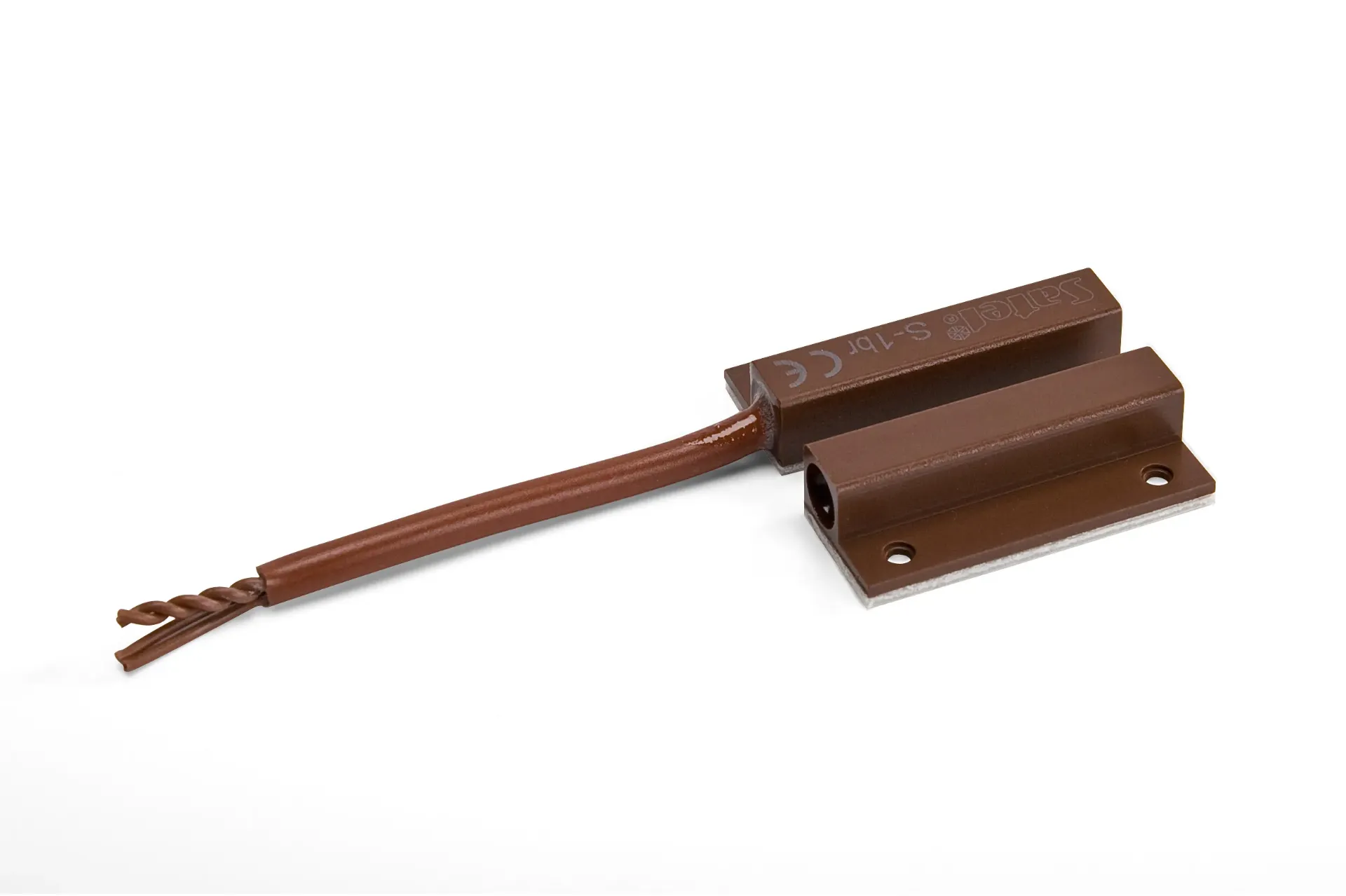 Contact magnétique de surface avec boucle d'inviolabilité (marron)