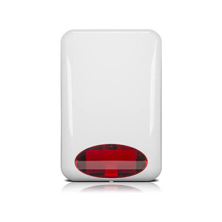 Sirène optique et acoustique extérieure (boîtier PC-LEXAN, rouge, PIEZO)