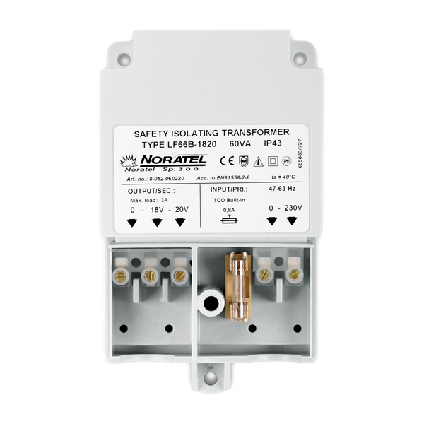 Transformateur 230V/20 AC, 60 VA