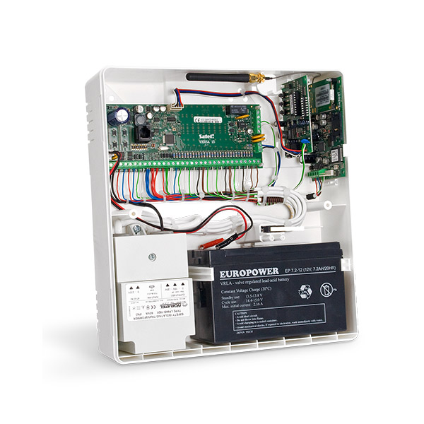 Boîtier en plastique pour les centrales, les modules d'extension et les modules GSM (sans transformateur)