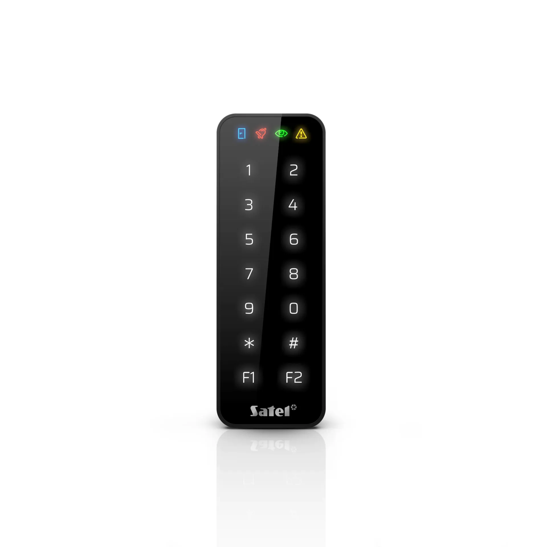 Clavier avec lecteur de carte (norme MIFARE, rétroéclairage blanc, noir) - fonctionne avec INTEGRA, ACCO ou autonome
