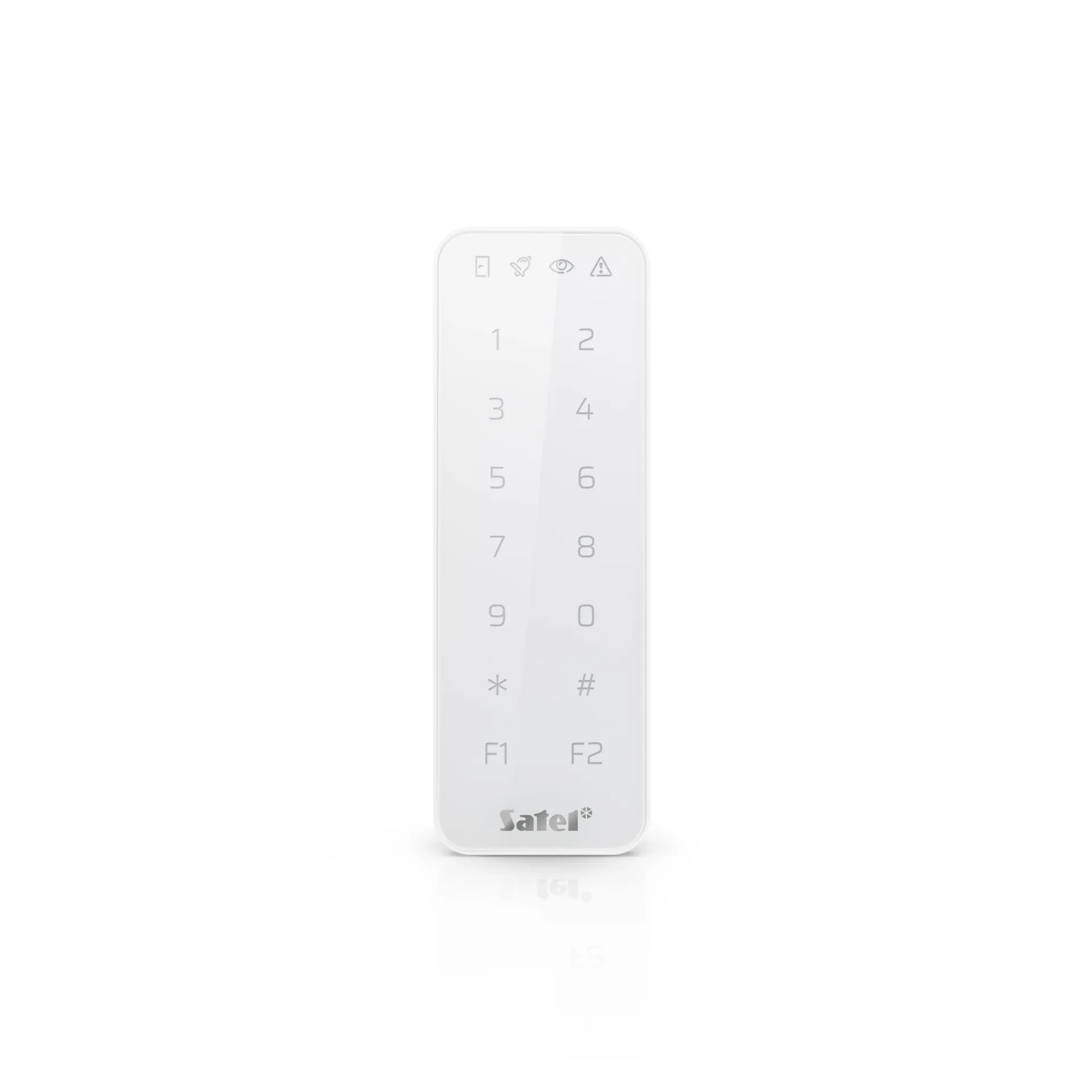 Clavier avec lecteur de carte (norme MIFARE, rétroéclairage blanc, blanc) - fonctionne avec INTEGRA, ACCO ou autonome