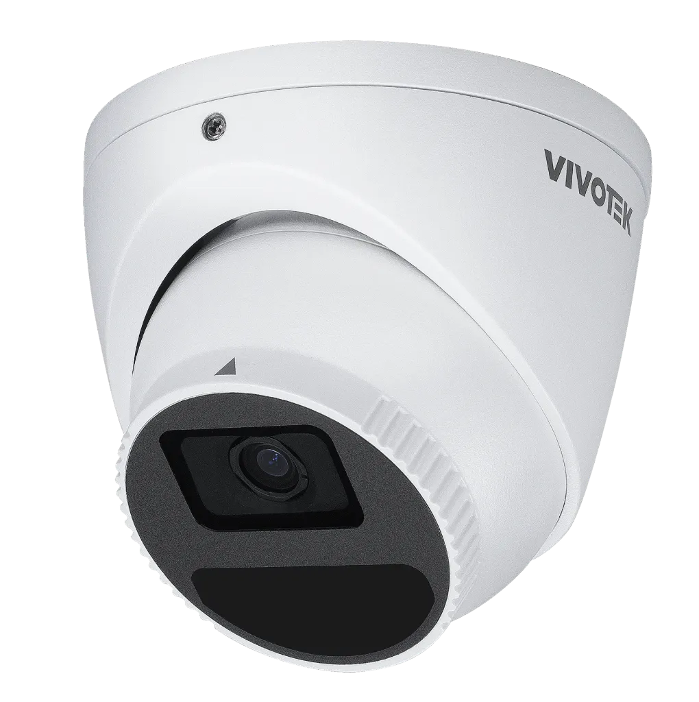AI Outdoor Turret, 5M 30fps, H.265/H.264/MJPEG, f2.8mm fixed focal lens, D/N, IR 30m, WDR Pro, Smart VCA, Two-way audio and Alarm I/O 1/1, PoE/DC, MicroSD/SDHC/SDXC, Working Temperature: -30° C ~ 60°C (-22°F ~ 140°F )