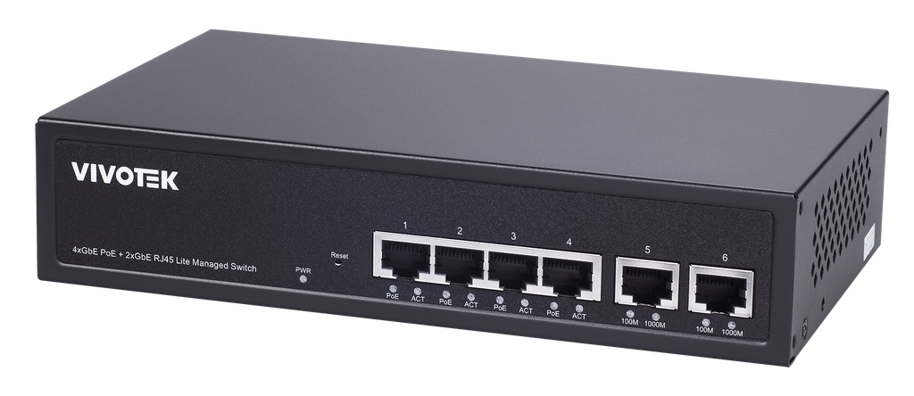 [AW-GEL-065A-060 EU] 4xGE PoE + 2xGE UTP lite managed switch