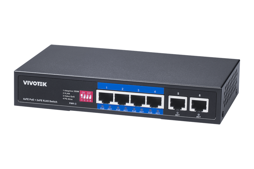 4xFE PoE + 2xFE UTP Unmanaged Switch